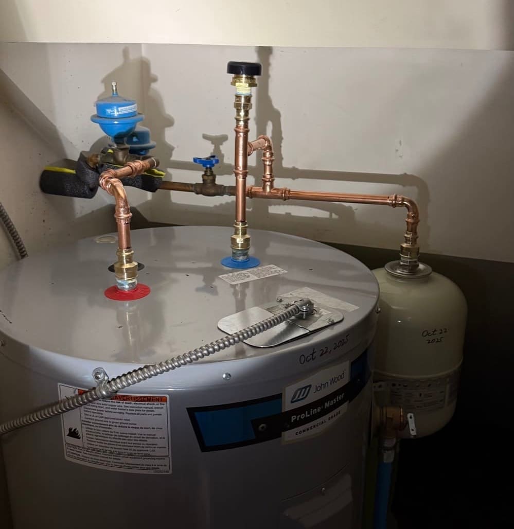 Gaslight water heater